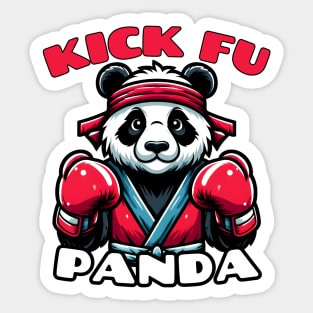 Kickboxing panda Sticker